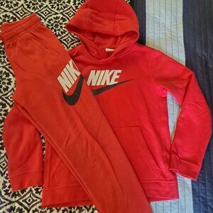 Nike sweatpant and hoodie (size L) big boys
